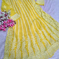 889012 Exclusive Chikankari Work Anarkali Georgette Kurti With Inner