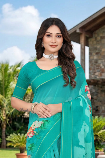 2170 Chitra Special Digital Print Georgette Saree