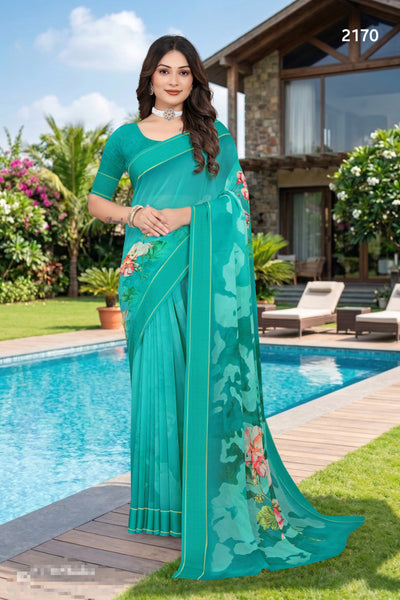 2170 Chitra Special Digital Print Georgette Saree