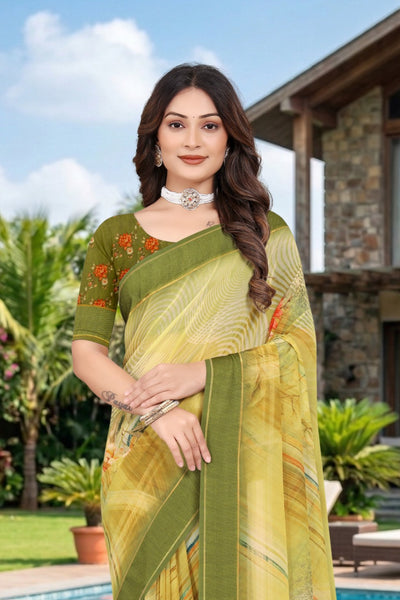 2173 Chitra Special Digital Print Georgette Saree