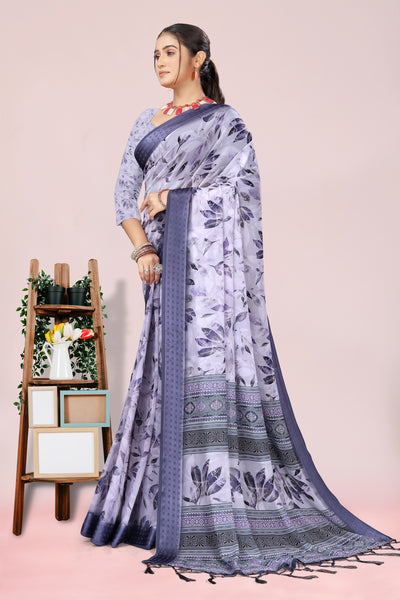 626009 हैवी जॉर्जेट डिजिटल प्रिंट साड़ी