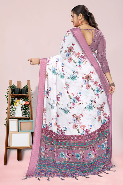 626009 हैवी जॉर्जेट डिजिटल प्रिंट साड़ी