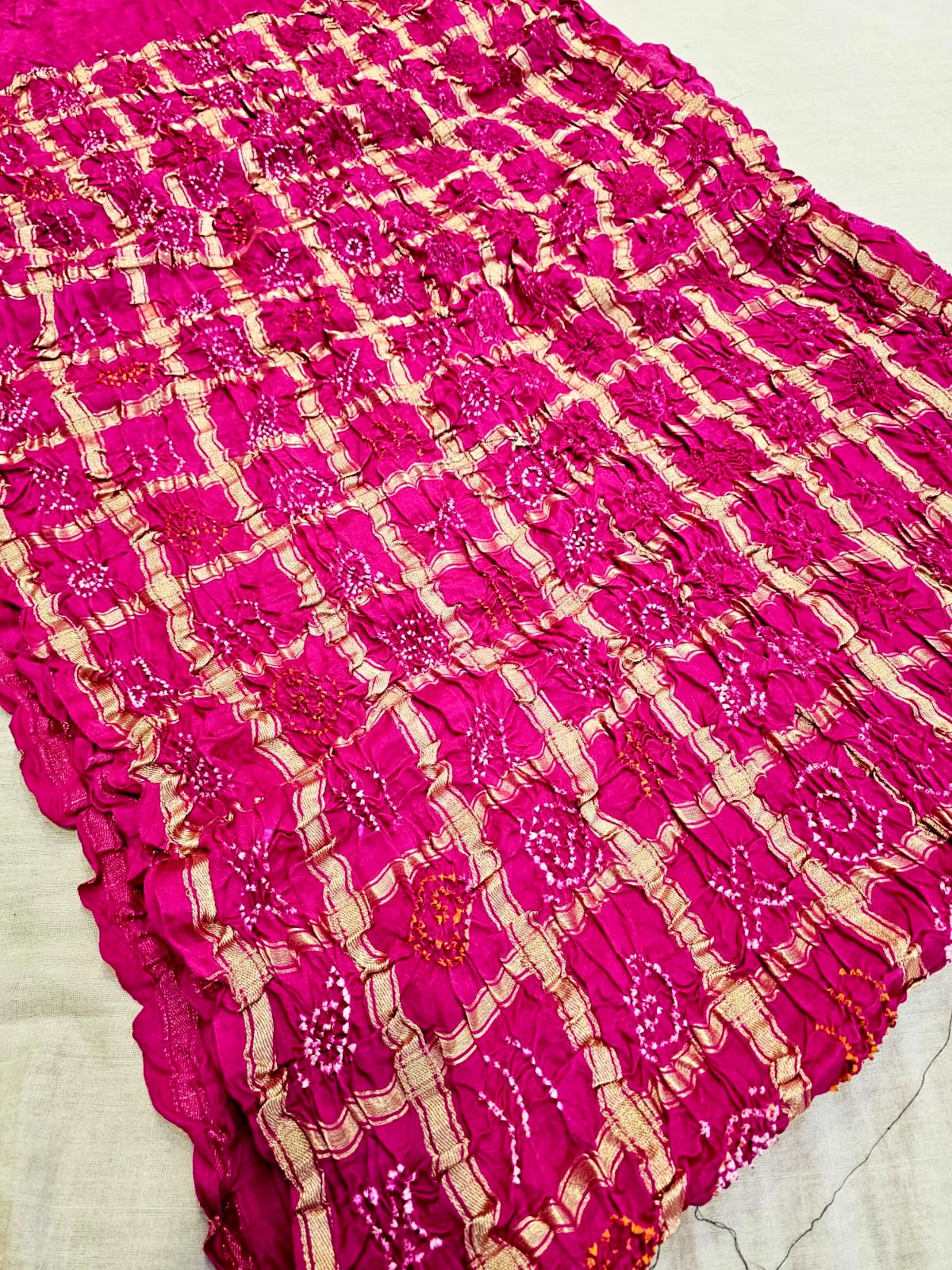 C75002 C75002 Premium Ghatchola Hand Bandhani Gajji Silk Saree - Rani – Chitra ...
