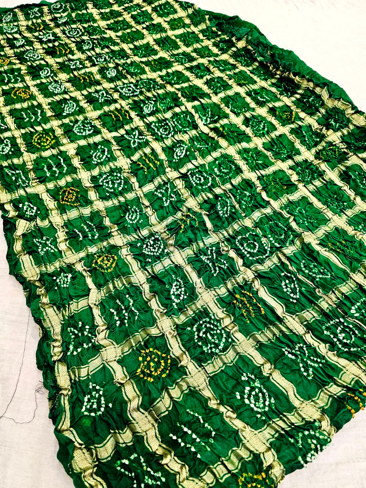 C75002 C75002 Premium Ghatchola Hand Bandhani Gajji Silk Saree - Green ...