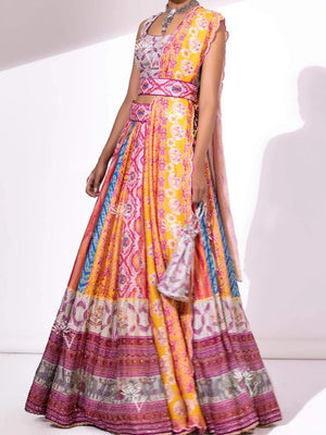 9099 Chitra Special Pure Russian Silk Royal Lehanga with Beautiful Designer Dupatta