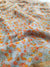 535002 Chiffon Flower Print Saree - Orange 339003