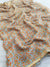 535002 Chiffon Flower Print Saree - Orange 339003