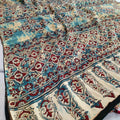 161002 Pure Modal Silk Ajrakh Saree 115004