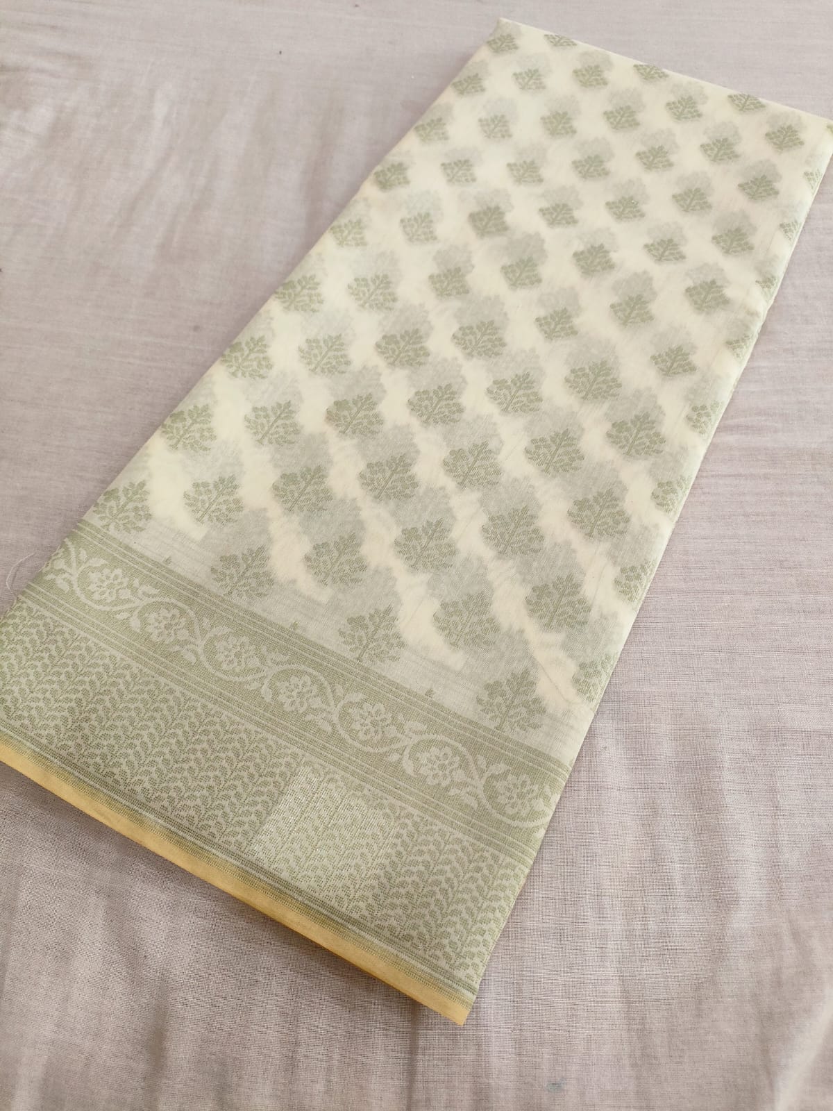 444002 Designer Cotton Colorful Resham Weaving Saree