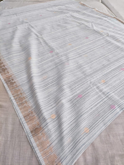 444003 Designer Cotton Colorfull Weaving Saree with Zari Weaving Border
