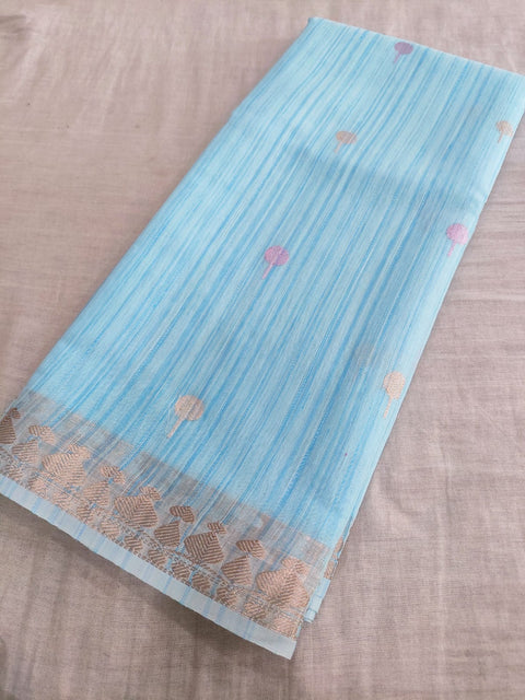 444003 Designer Cotton Colorfull Weaving Saree with Zari Weaving Border
