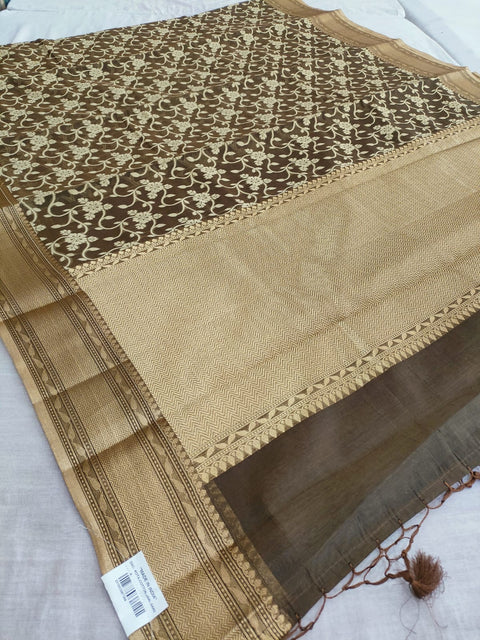 444001 Designer Cotton Weaving Saree with Zari Weaving Border