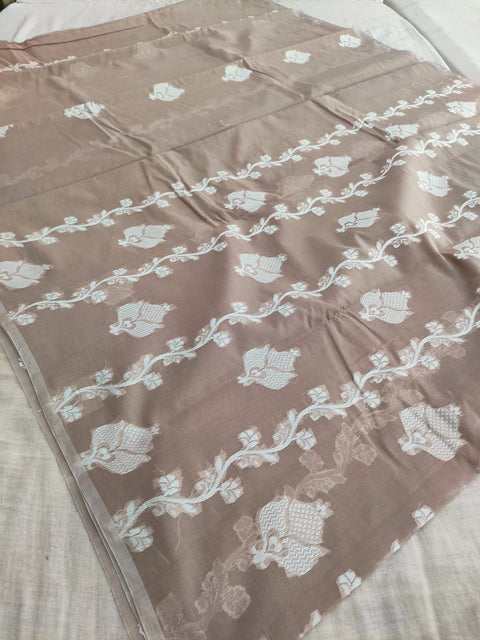 444005 Designer Cotton Resham Weaving Saree