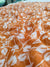 448002 Semi Chiffon Flower Print Saree - Peach