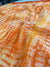 453007 Semi Chiffon Shibori Printed Saree - Yellow