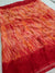 453007 Semi Chiffon Shibori Printed Saree - Orange Red