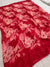 535008 Semi Chiffon Flower Printed Saree - Red 453005