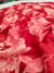 535008 Semi Chiffon Flower Printed Saree - Red 453005