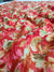 482003 Semi Chiffon Flower Printed Saree - Red