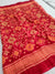 483003 Semi Chiffon Patola Printed Saree - Red