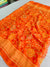 483003 Semi Chiffon Patola Printed Saree - Orange