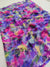 505007 Semi Chiffon Flower Printed Saree - Purple 486005