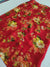 486002 Semi Chiffon Flower Printed Saree - Red