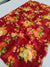 486002 Semi Chiffon Flower Printed Saree - Maroon