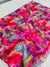 507007 Semi Chiffon Flower Printed Saree - Rani 486005