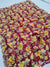 488002 Semi Chiffon Flower Printed Saree - Maroon