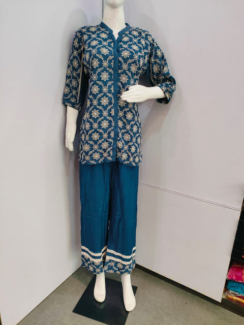 Stylish Co-Ord Set with Embroidery Work