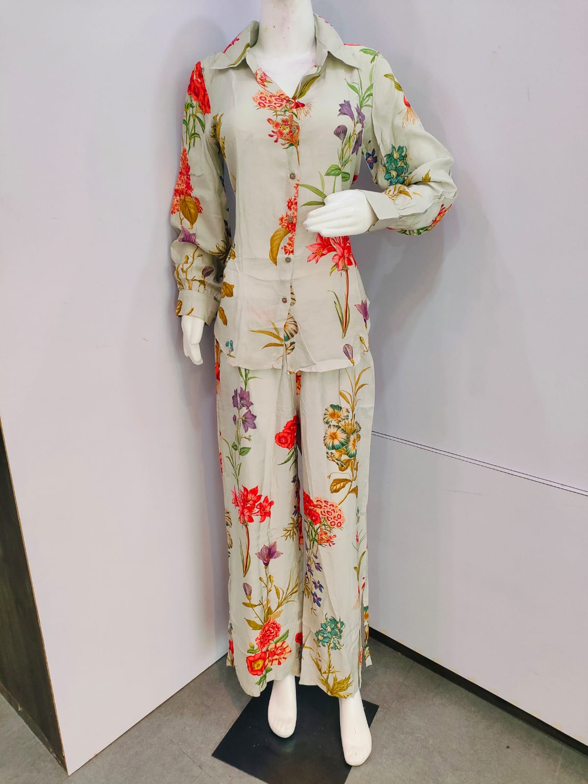 155004 Stylish Co-Ord Set With Parallel Pant