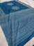 493005 Semi Dola Silk Print Saree - Blue