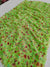 507005 Semi Chiffon Flower Printed Saree - Green 496005