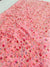 507005 Semi Chiffon Flower Printed Saree - Pink 496005