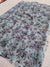 498004 Semi Chiffon Flower Printed Saree - Dusty Blue