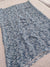 498005 Semi Chiffon Flower Printed Saree - Gray