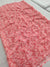 498005 Semi Chiffon Flower Printed Saree - Gajari Pink
