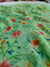 498002 Semi Chiffon Flower Printed Saree - Green