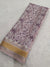 501004 Soft Linen Saree With Batik Print