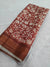 501006 Soft Linen Saree With Batik Print