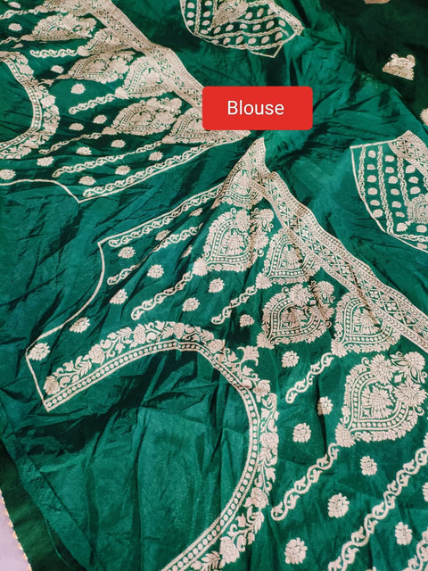 502001 Banarasi Art Silk Shaded Lehanga With Dupatta with Zari Weaving Work