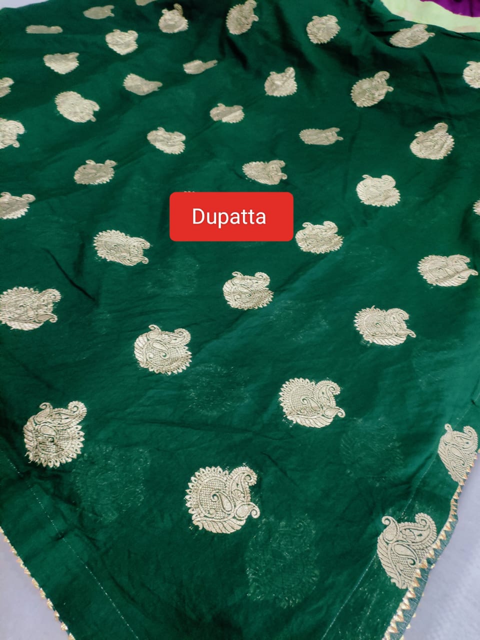 502001 Banarasi Art Silk Shaded Lehanga With Dupatta with Zari Weaving Work