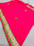 505010 Partywear Chinon Silk Gota Patti Saree - Red