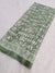 510001 Block Printed Kalamkari Soft Dola Silk Saree - Green 510005