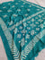 510002 Batik Printed Soft Dola Silk Saree - Blue