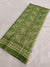 510006 Block Printed Soft Dola Silk Saree - Green