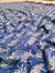 510003 Ajrakh Printed Soft Dola Silk Saree - Blue