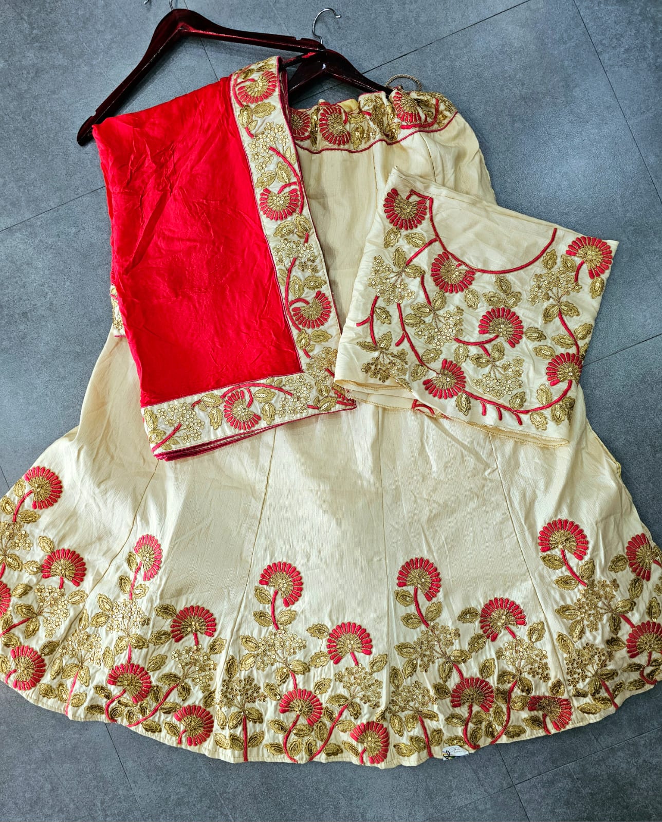 640003 rajasthani gotta patti row silk Lehenga -