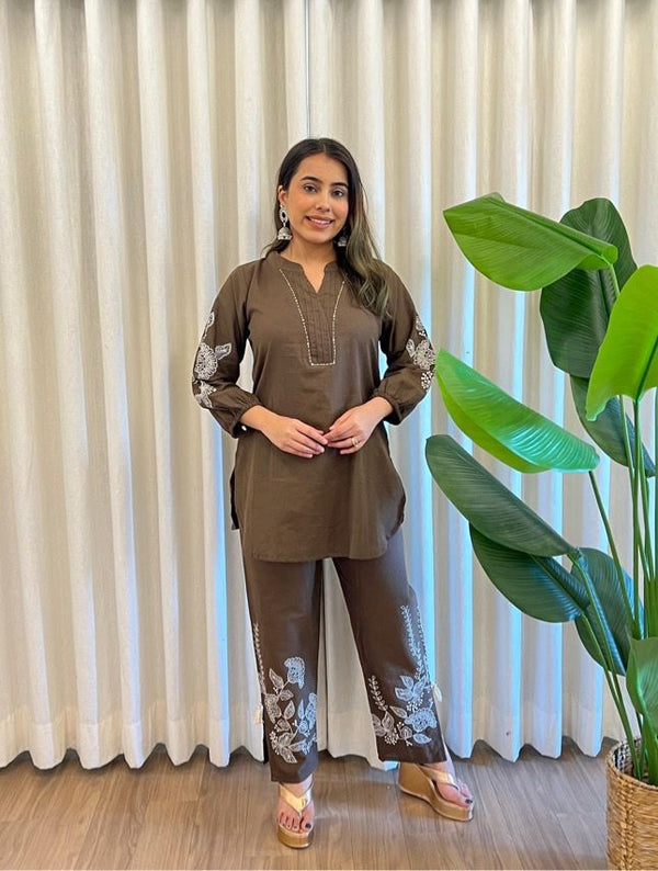 12150 Pure Cotton Hand Printed Co-Ord Set